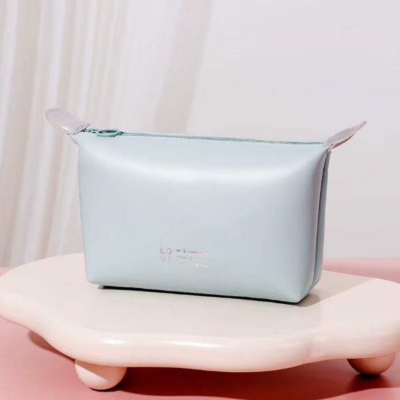 Luxury "Luméa" Leather Makeup Bag - Premium Cosmetic Organizer
